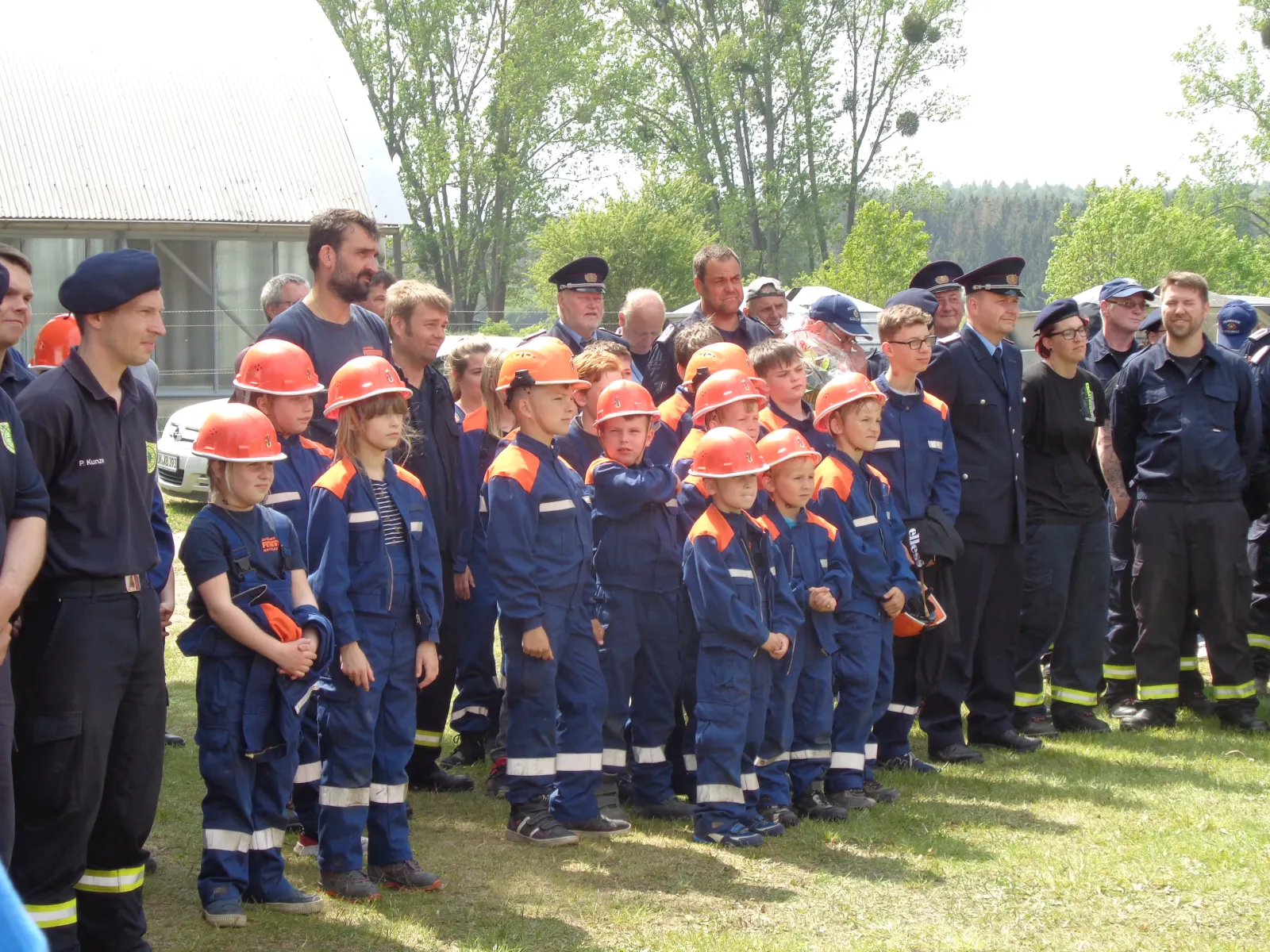Feuerwehr und Jugendfeuerwehr Naugarten bei einer Veranstaltung